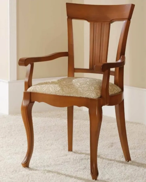 Стул с подлокотниками Cerezo-5/3 641  купить в интернет магазине Мебель из массива. Звоните +7 495 961-63-63 Гостиные